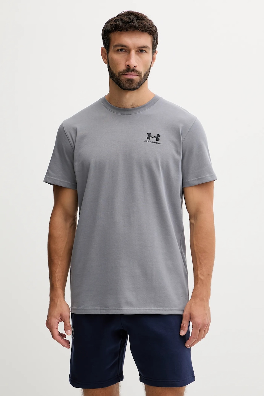 Μπλουζάκι προπόνησης Under Armour Logo Embroidered χρώμα: μπλε