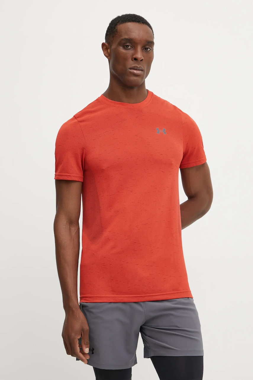 Μπλουζάκι προπόνησης Under Armour Vanish Seamless χρώμα: πορτοκαλί, 1382801