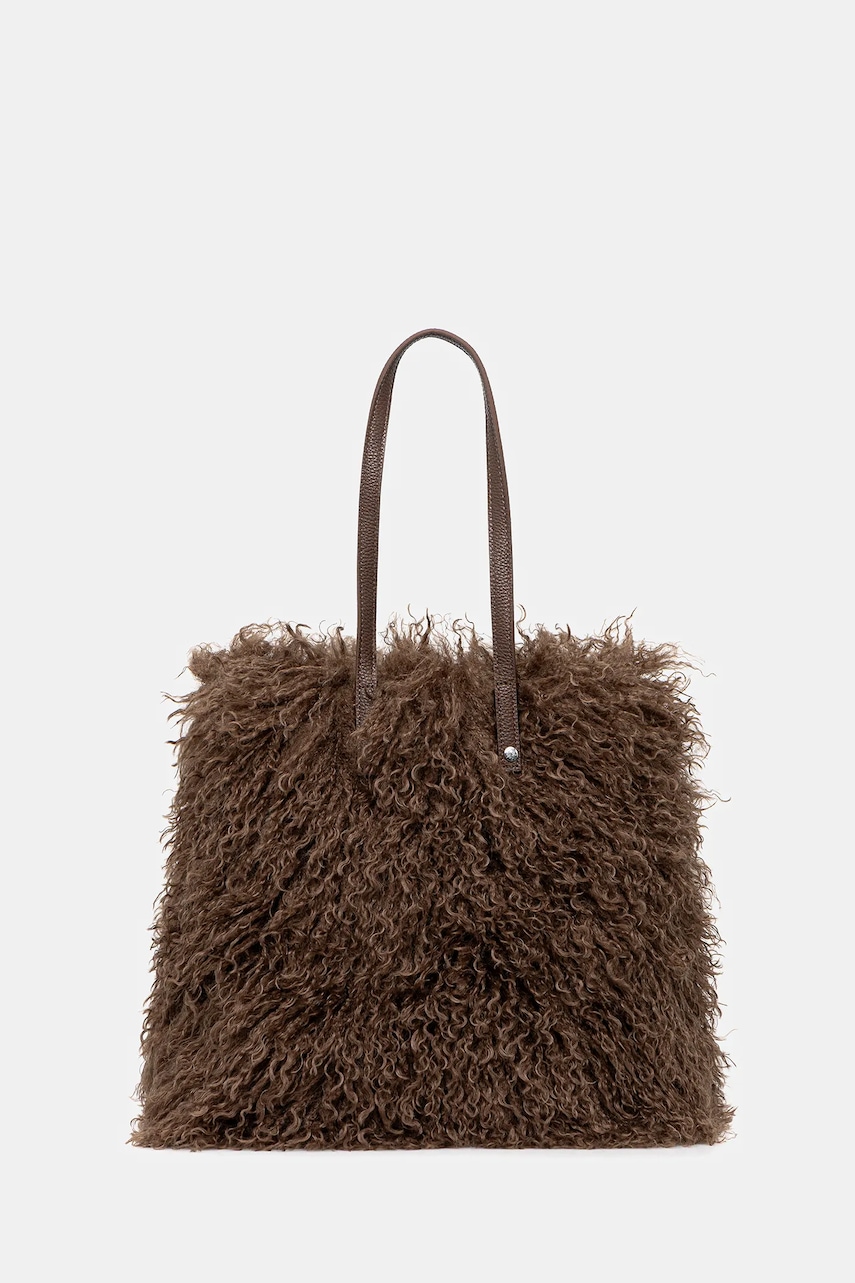 Τσάντα United Colors of Benetton χρώμα: καφέ, 62P0DY08R