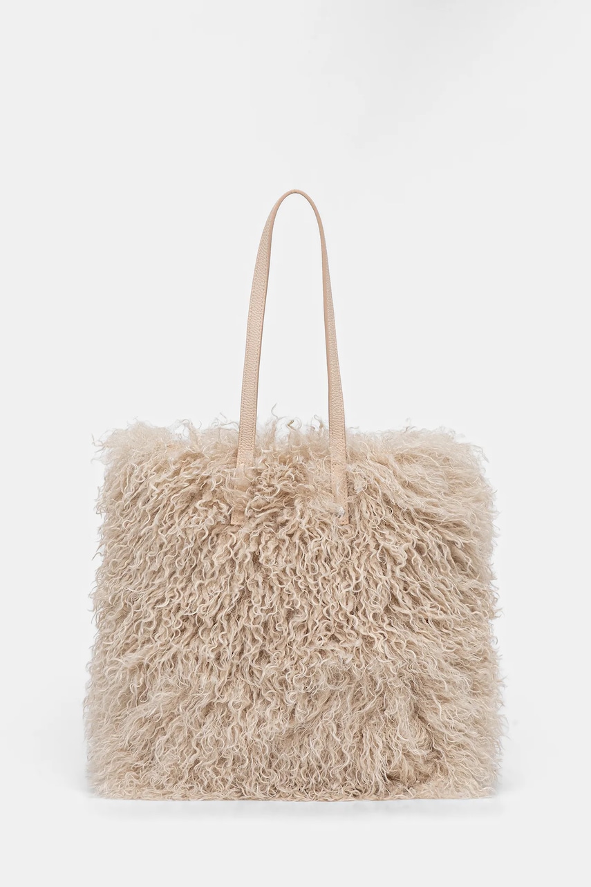 Τσάντα United Colors of Benetton χρώμα: μπεζ, 62P0DY08R