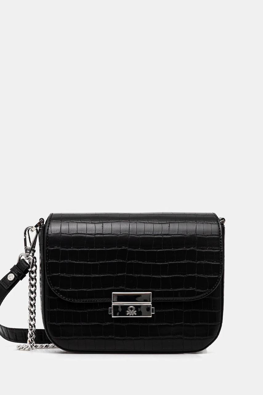 Τσάντα United Colors of Benetton χρώμα: μαύρο, 62Y9DY07Y