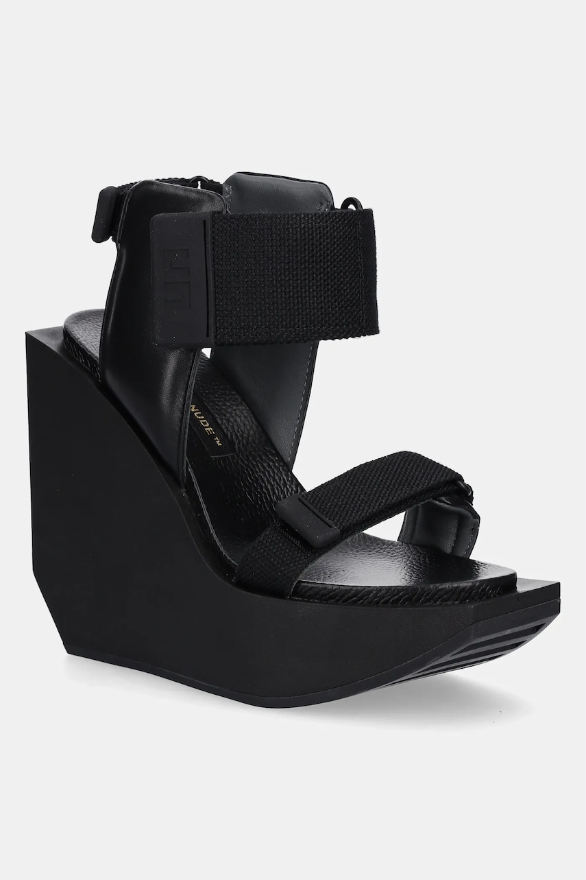 Δερμάτινες γόβες United Nude Wa Puffy Hi χρώμα: μαύρο, 1092401188