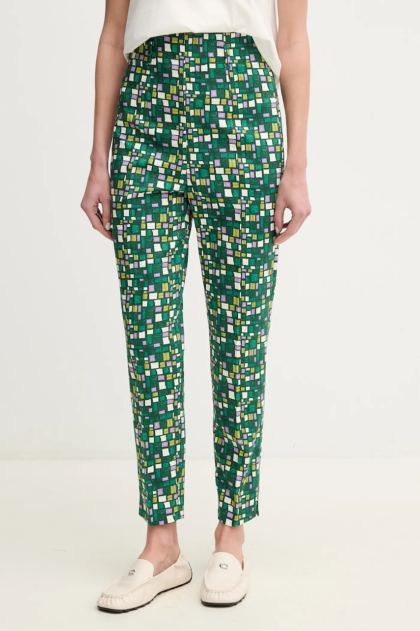 Παντελόνι Weekend Max Mara χρώμα: πράσινο, 2515131016600