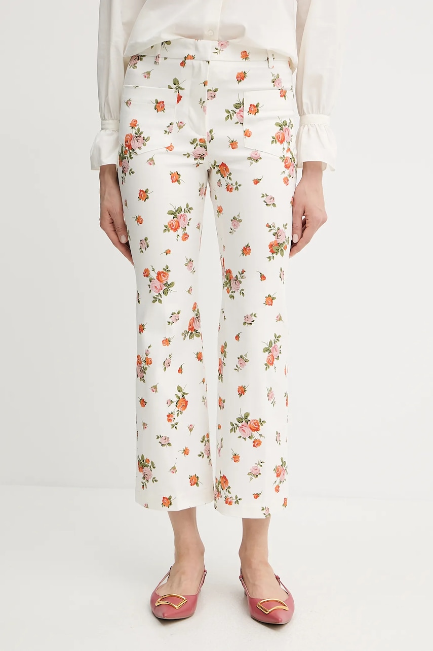 Παντελόνι Weekend Max Mara χρώμα: μπεζ, 2515131023600