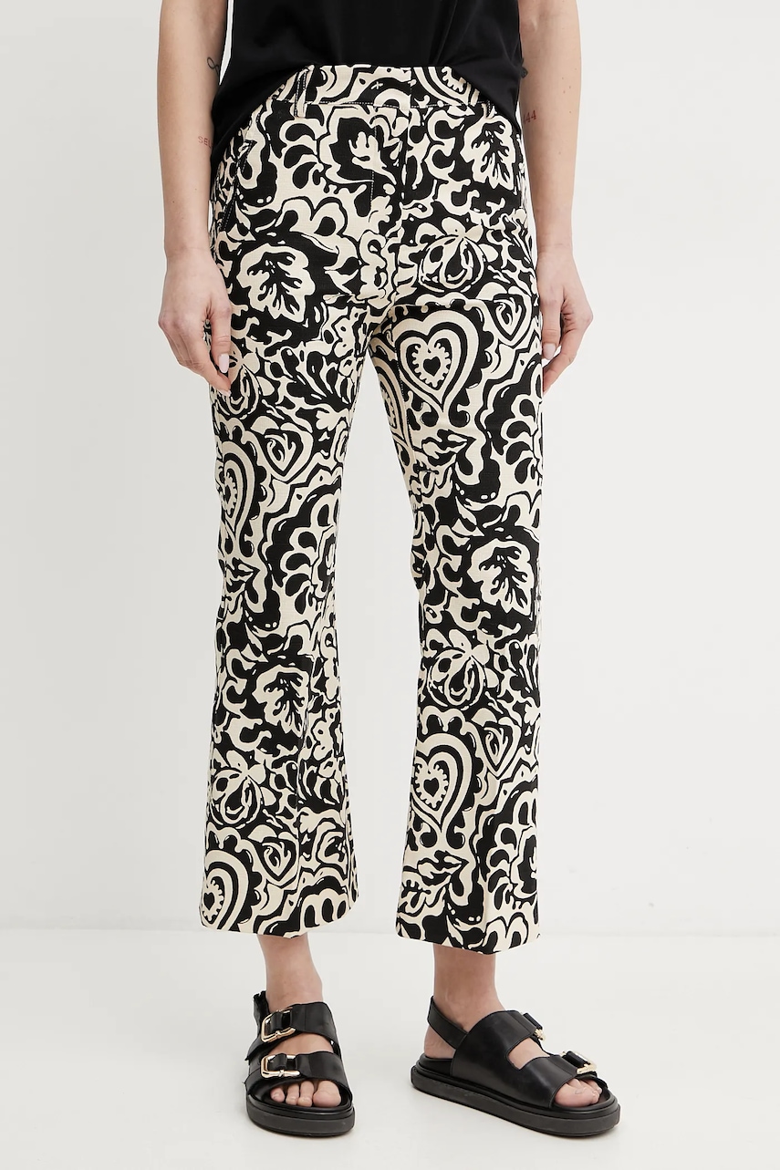 Παντελόνι Weekend Max Mara χρώμα: μαύρο, 2515131122600