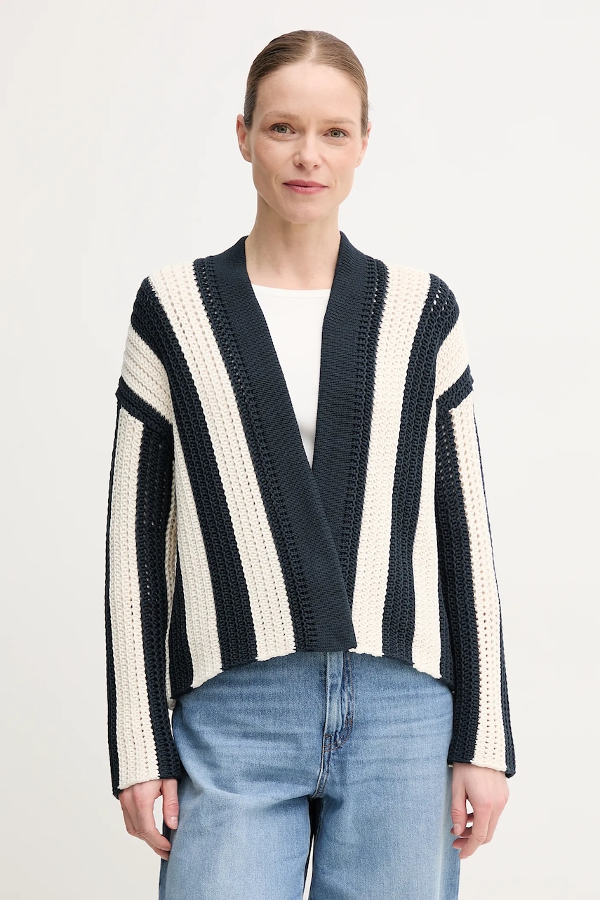 Πλεκτή ζακέτα Weekend Max Mara χρώμα: ναυτικό μπλε, 2515341012600