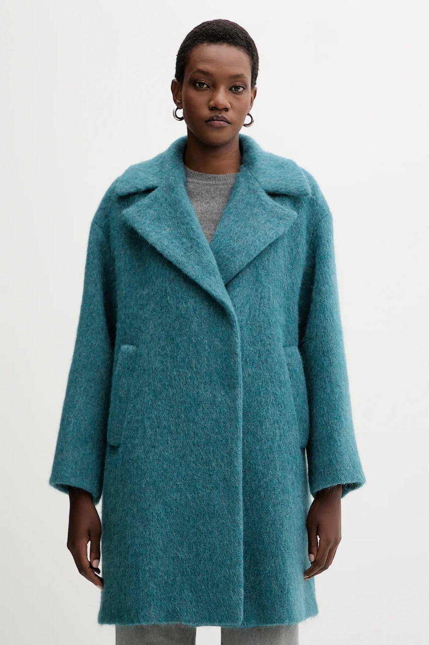 Μάλλινο παλτό Weekend Max Mara RADA χρώμα: πράσινο, 2525016142600