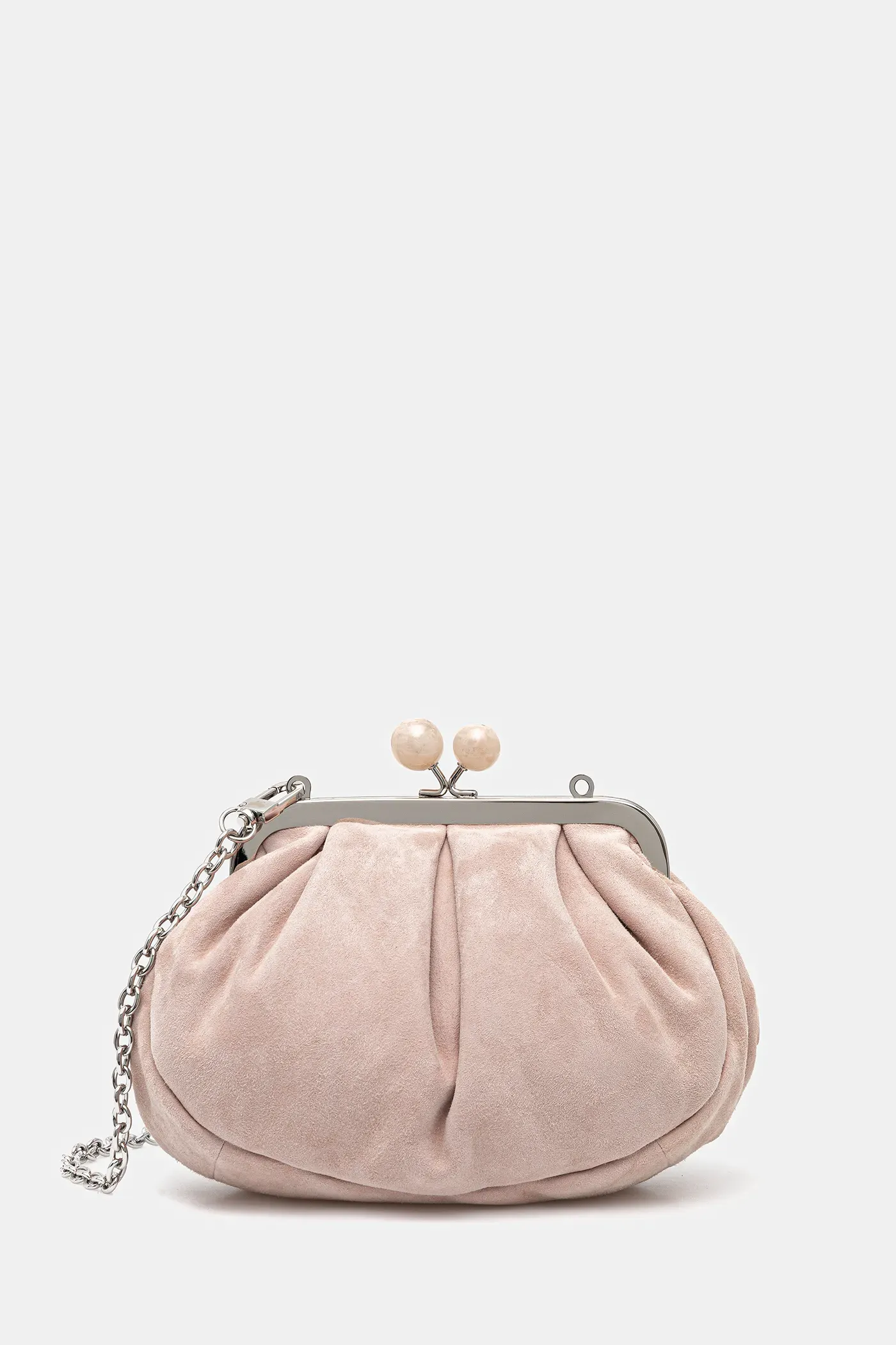 Δερμάτινη τσάντα ώμου Weekend Max Mara VALOIS χρώμα: ροζ, 2525516164600